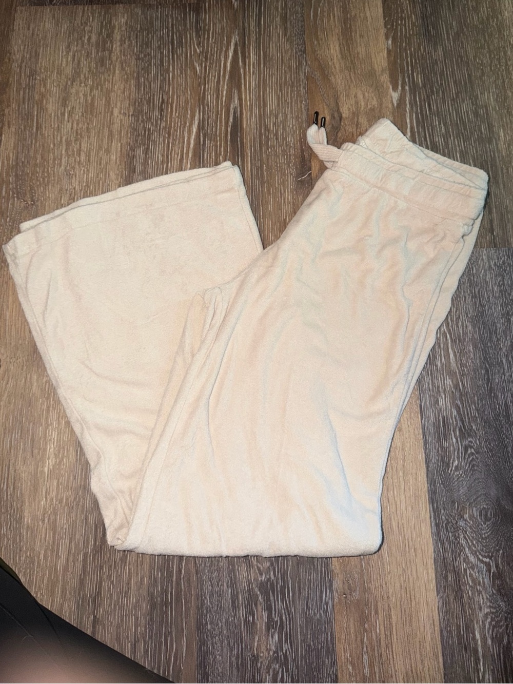 Ocean Drive Cream Drawstring Cozy Joggers